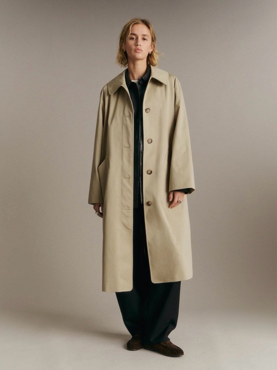 Sezane Jackets & Blazers - Sezane Clyde Coat Light Beige - Size 2